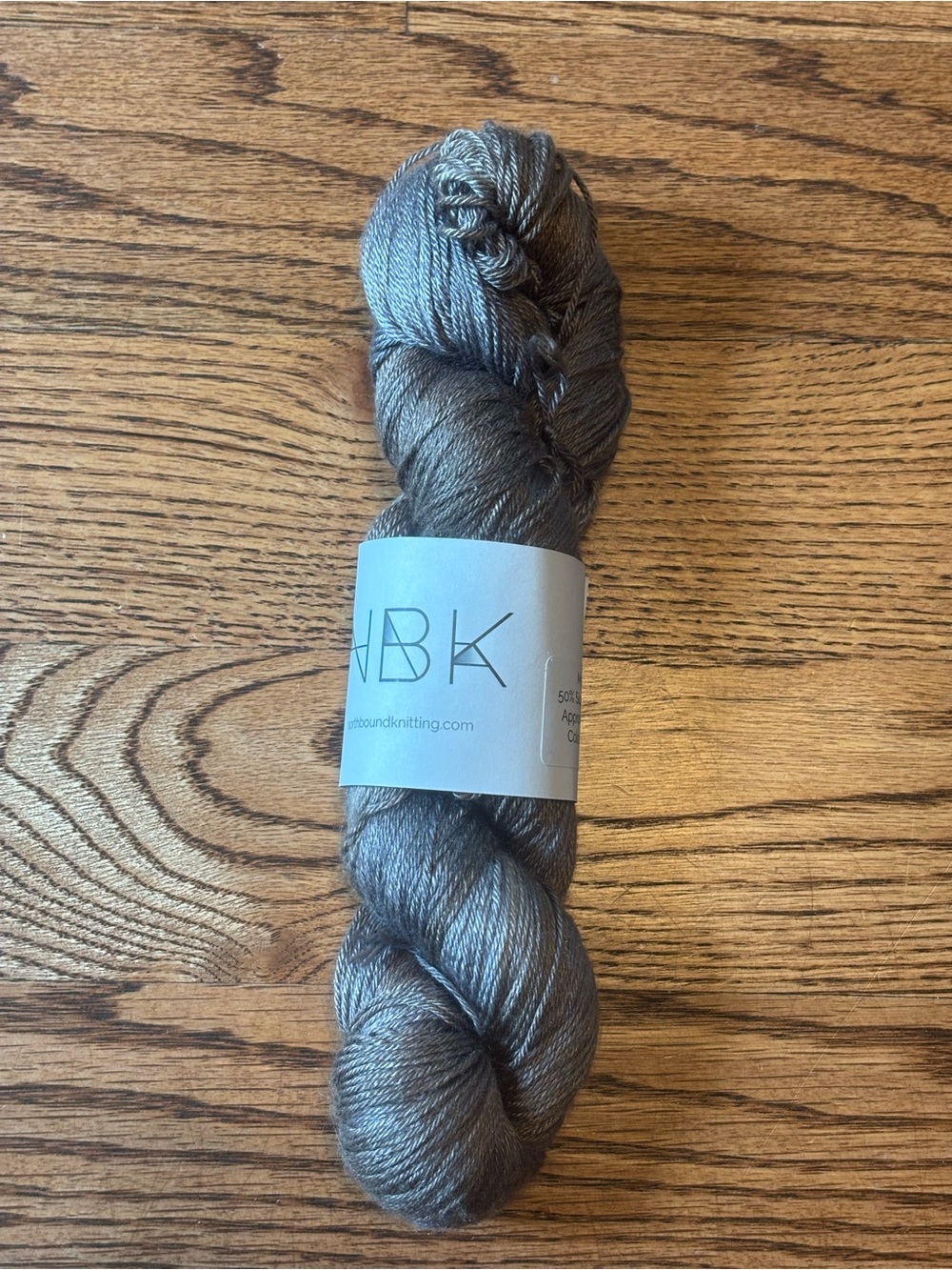 Northbound Knitting Yarn Gray Merino Wool Silk Fingering Yarn Driftwood Knit NEW